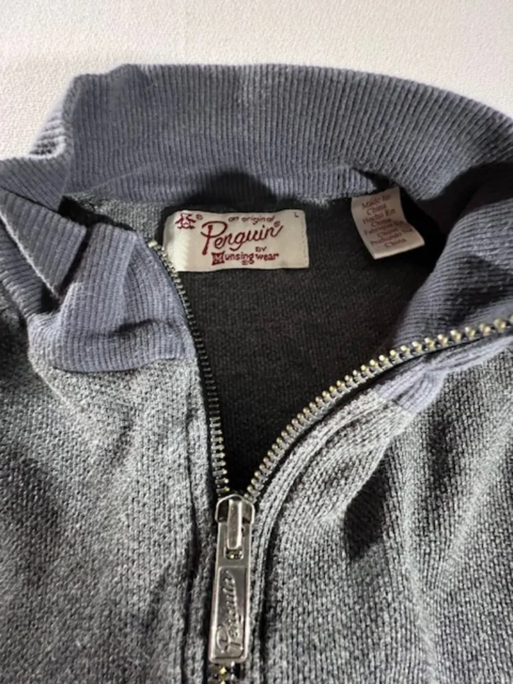 ORIGINAL PENGUIN‎ gray zip up jacket
